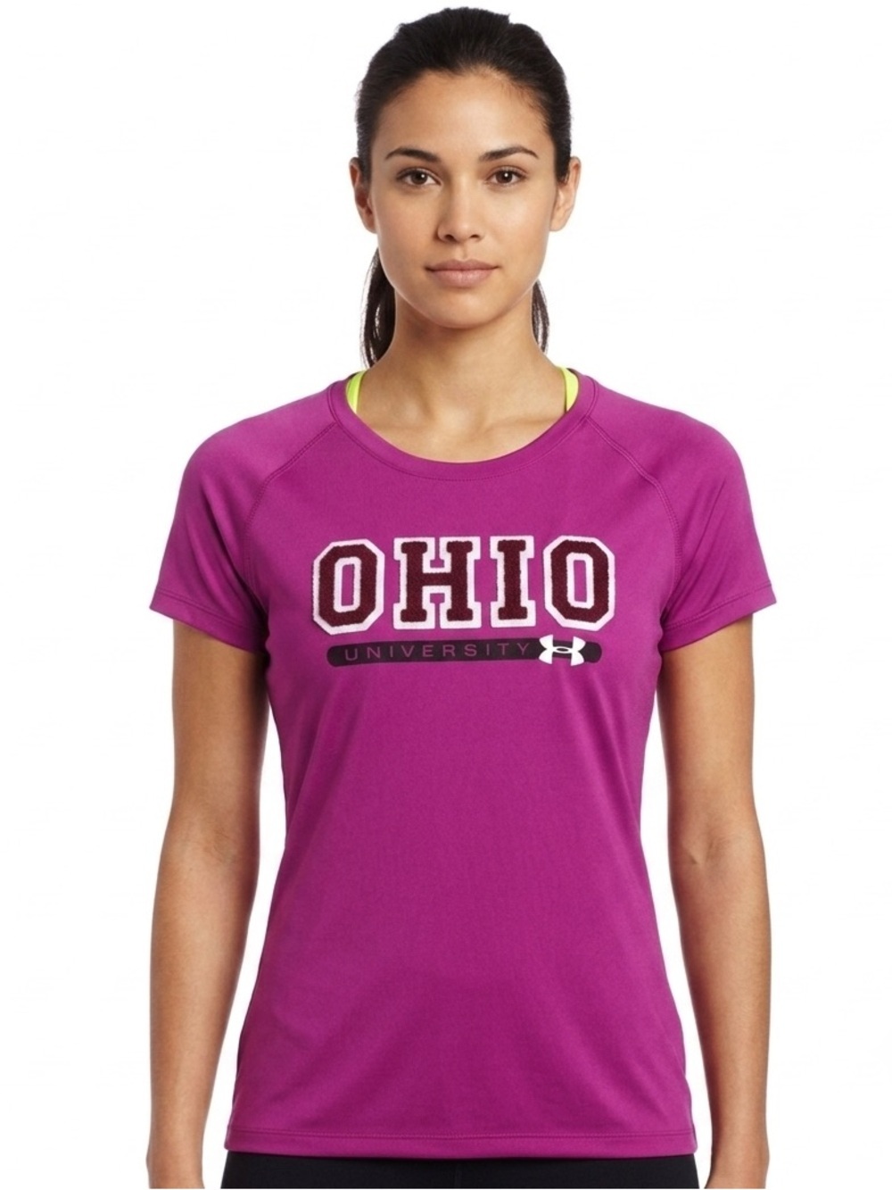 Pink Ohio University Tee Under Armour Heathgear Top